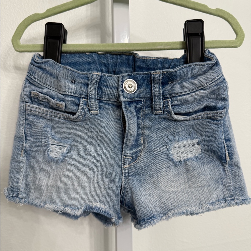 Distressed Denim Shorts